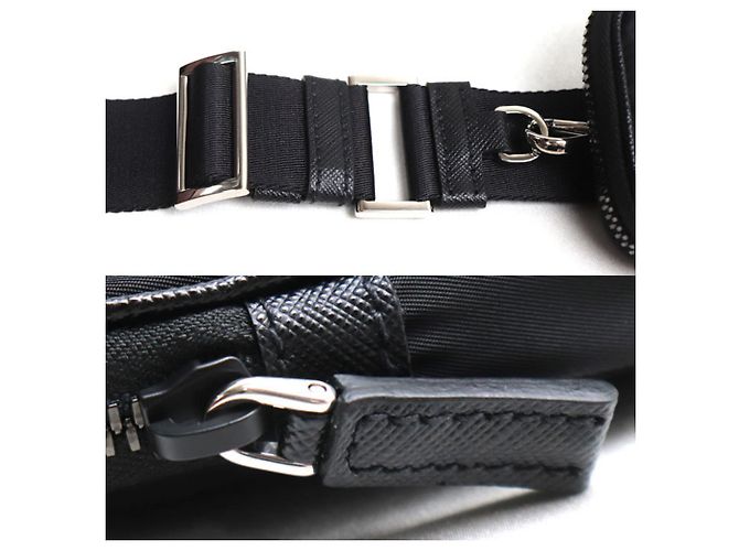 Prada Tessuto Schultertasche Schwarz - Ansicht 7