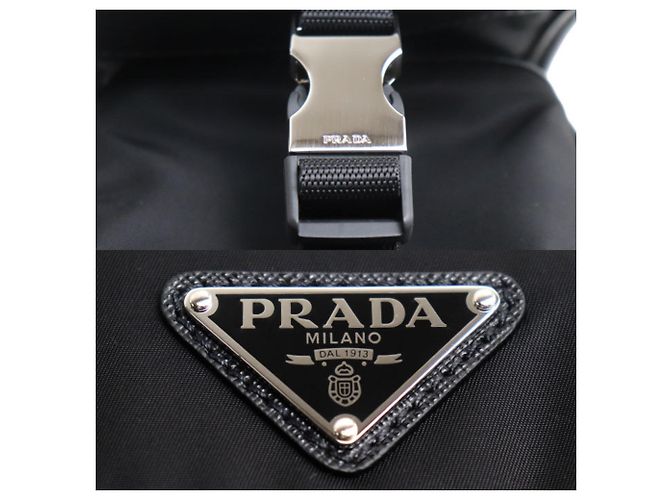 Prada Tessuto Schultertasche Schwarz - Ansicht 8