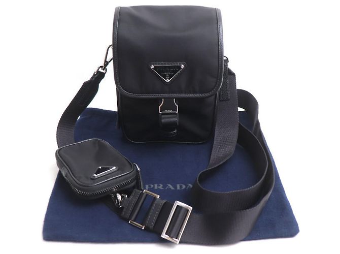Prada Tessuto Schultertasche Schwarz - Ansicht 9