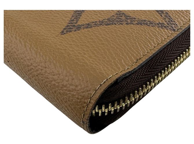 Zippy Cartera larga de cuero marrón Louis Vuitton Castaño - vista 4