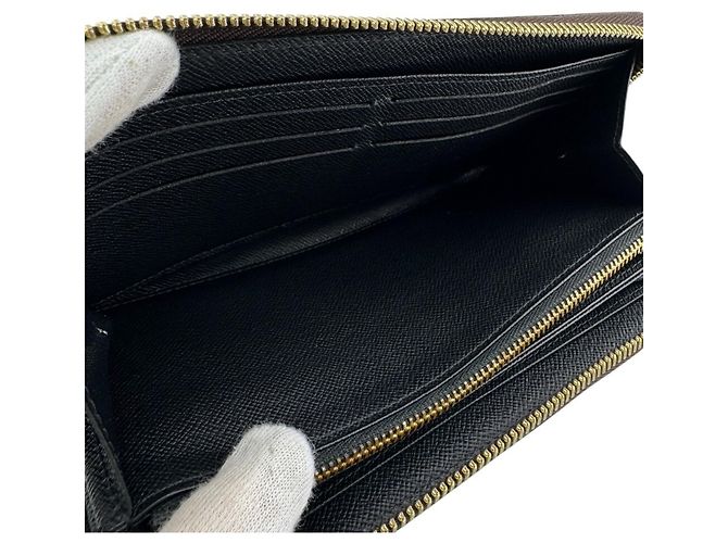 Zippy Cartera larga de cuero marrón Louis Vuitton Castaño - vista 6
