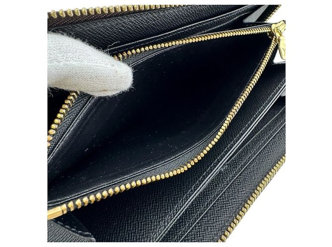 Zippy Cartera larga de cuero marrón Louis Vuitton Castaño - vista 7
