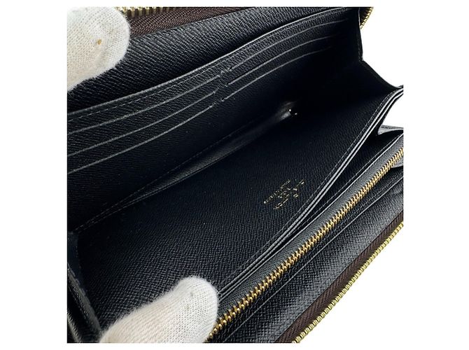 Zippy Cartera larga de cuero marrón Louis Vuitton Castaño - vista 8