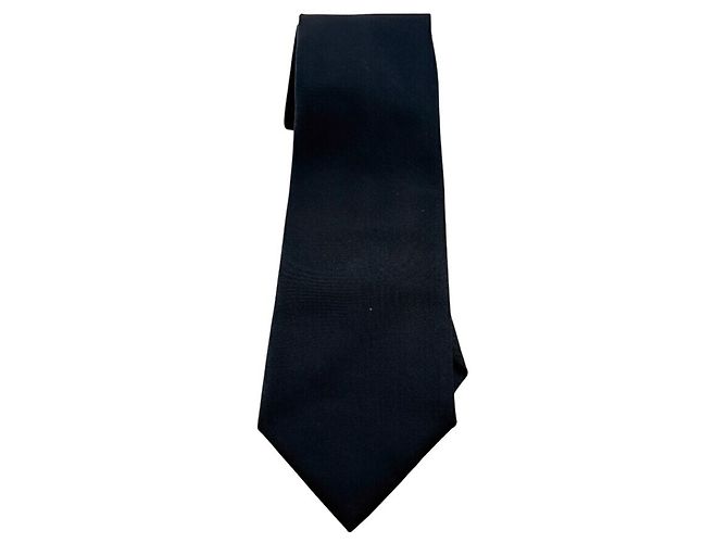 Cravatta Prada in Re-Nylon con placca triangolare nera Nero - vista 2