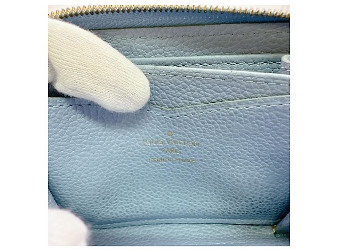 Portafoglio bi-fold Louis Vuitton Monogram Empreinte Blu - vista 10