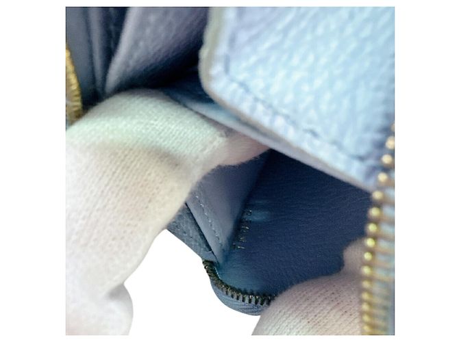 Portafoglio bi-fold Louis Vuitton Monogram Empreinte Blu - vista 11