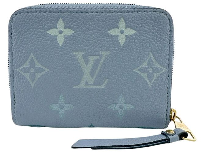 Portafoglio bi-fold Louis Vuitton Monogram Empreinte Blu - vista 2