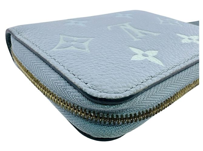Portafoglio bi-fold Louis Vuitton Monogram Empreinte Blu - vista 3