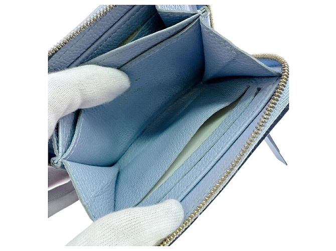 Portafoglio bi-fold Louis Vuitton Monogram Empreinte Blu - vista 8