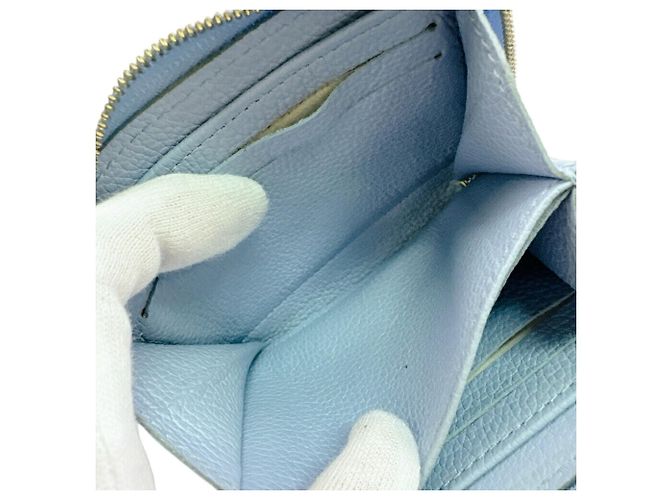Portafoglio bi-fold Louis Vuitton Monogram Empreinte Blu - vista 9