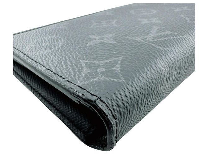 Brazza Cartera larga Louis Vuitton Monogram Eclipse Negro - vista 3