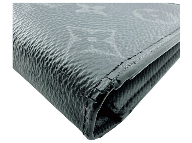Brazza Cartera larga Louis Vuitton Monogram Eclipse Negro - vista 6
