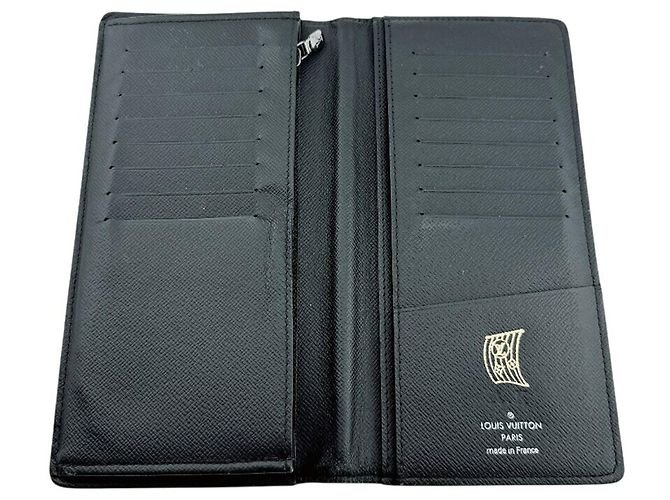 Brazza Cartera larga Louis Vuitton Monogram Eclipse Negro - vista 7