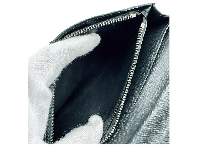 Brazza Cartera larga Louis Vuitton Monogram Eclipse Negro - vista 8