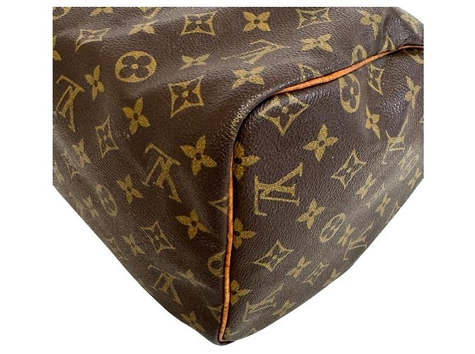 Louis Vuitton M41526 Speedy 30 Monogram Canvas Boston Bag Marrone - vista 4