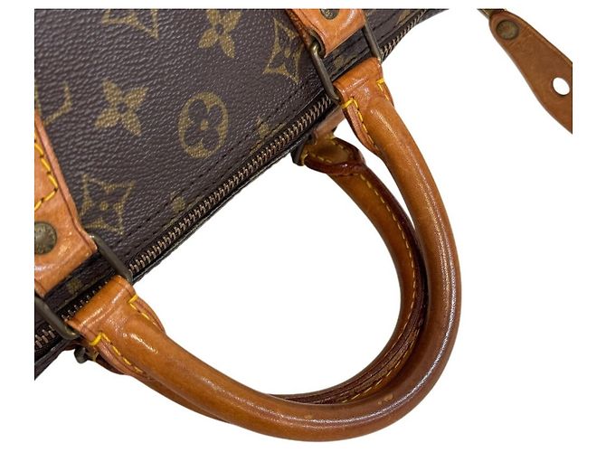 Louis Vuitton M41526 Speedy 30 Monogram Canvas Boston Bag Marrone - vista 5