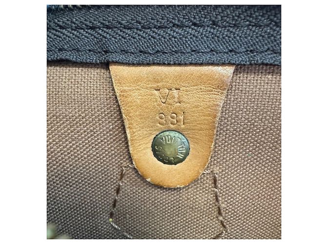 Louis Vuitton M41526 Speedy 30 Monogram Canvas Boston Bag Marrone - vista 9