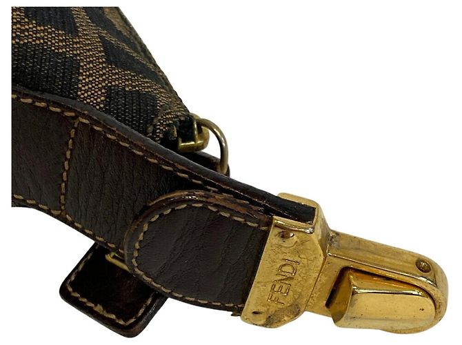 Borsa a mano Fendi Vanity Mini - Zucca Brown Marrone - vista 5