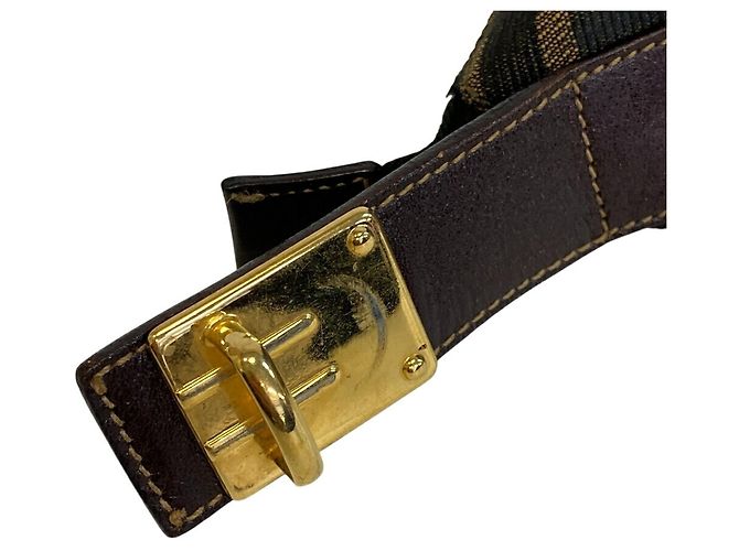 Borsa a mano Fendi Vanity Mini - Zucca Brown Marrone - vista 6