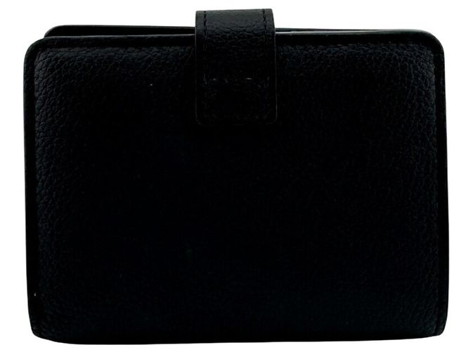 Portafoglio bi-fold Louis Vuitton in pelle di vitello nera Nero - vista 2