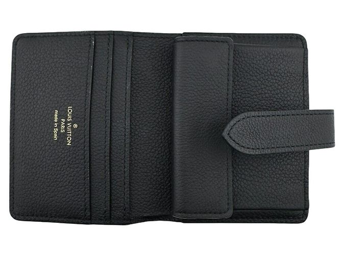 Portafoglio bi-fold Louis Vuitton in pelle di vitello nera Nero - vista 5