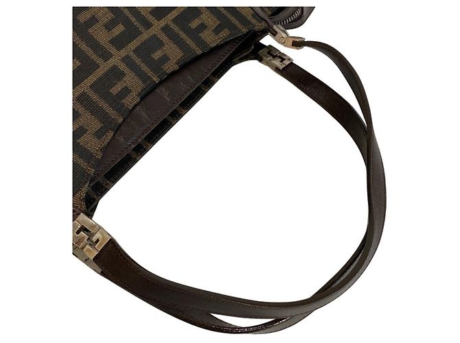 Fendi Zucca Lederhandtasche Braun - Ansicht 5
