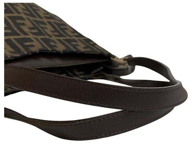 Fendi Zucca Lederhandtasche Braun - Ansicht 6