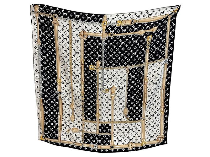 Louis Vuitton Monogram Confidential Schal Schwarz Monogramm - Ansicht 2
