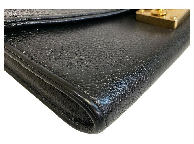 Pochette Saint Germain Louis Vuitton in pelle nera Nero - vista 3