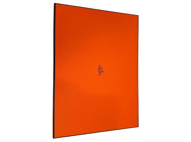 Silk In Hermès Sciarpa in cashmere e seta Hermes in grigio e arancione Marrone - vista 11