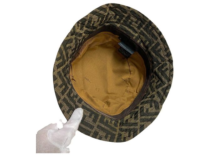 Fendi Brown Zucca Bucket Hat Braun - Ansicht 7