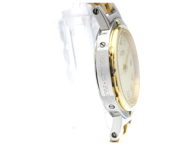Hermès Reloj para mujer Hermes Clipper de acero chapado en oro - vista 8