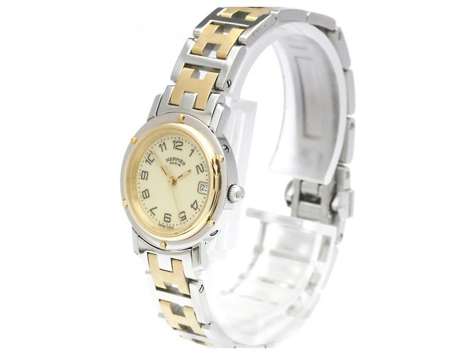 Hermès Reloj de mujer Hermes Clipper de acero chapado en oro Quartz - vista 2
