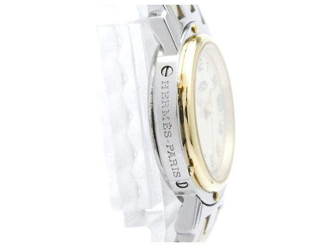 Hermès Reloj de mujer Hermes Clipper de acero chapado en oro Quartz - vista 8
