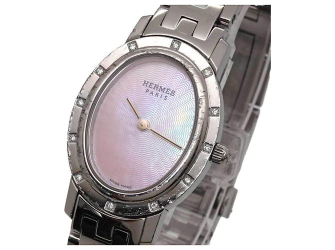 Hermès Hermes Clipper Nacre Oval CO1 230 Damenuhr - Ansicht 6