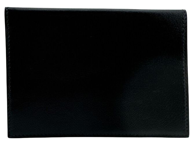 Hermès Tarjetero Hermes Magellan de piel negra Negro - vista 2