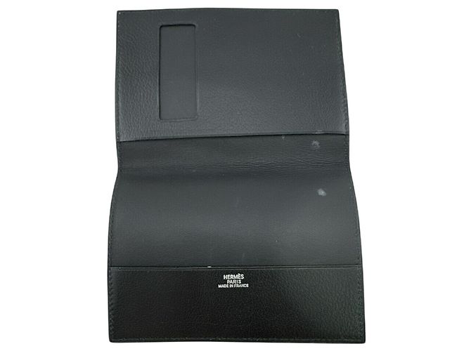 Hermès Tarjetero Hermes Magellan de piel negra Negro - vista 4
