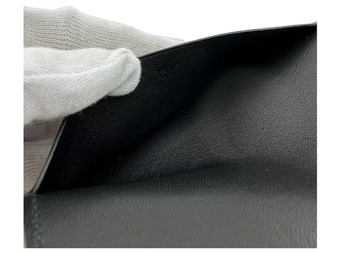 Hermès Tarjetero Hermes Magellan de piel negra Negro - vista 7