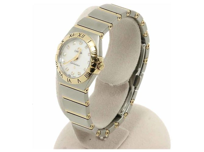 Omega Constellation polierte zweifarbige Damenuhr - Ansicht 3