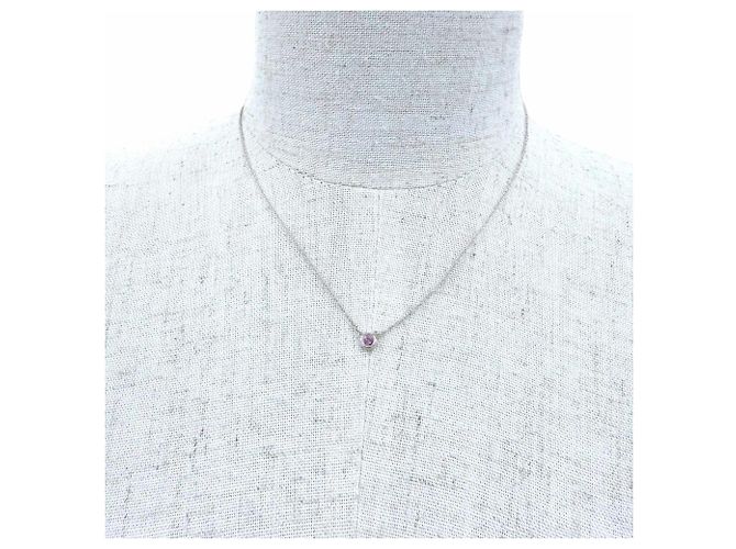 Collana con pendente Tiffany & Co. Elsa Peretti Color by the Yard Argento Rosa - vista 2