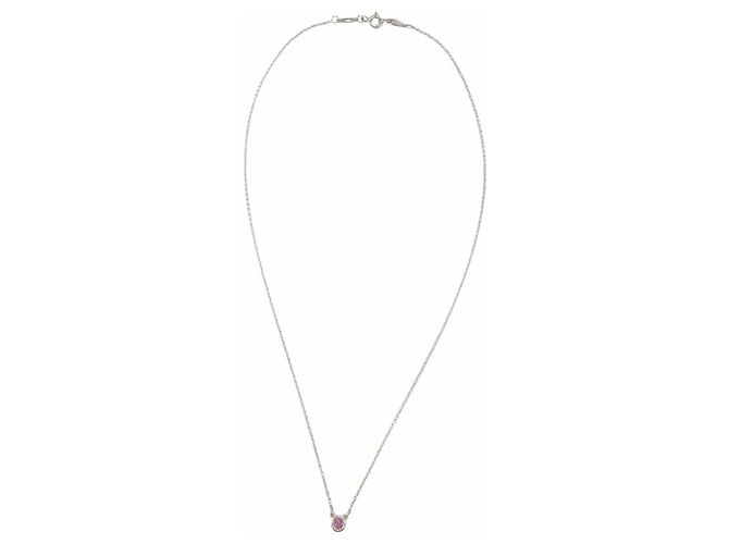 Collana con pendente Tiffany & Co. Elsa Peretti Color by the Yard Argento Rosa - vista 4
