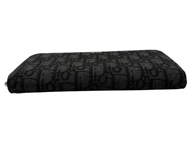 Christian Dior Oblique Jacquard Leather Wallet Black - view 4