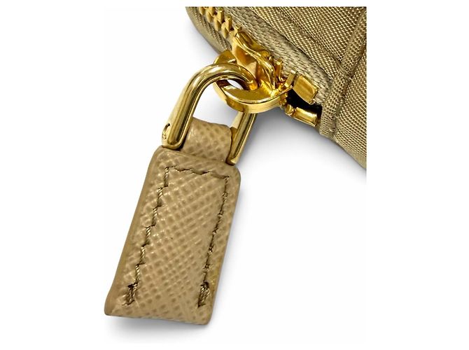 PRADA 1TT200 Mini Pouch with Wristlet Beige - Ansicht 10