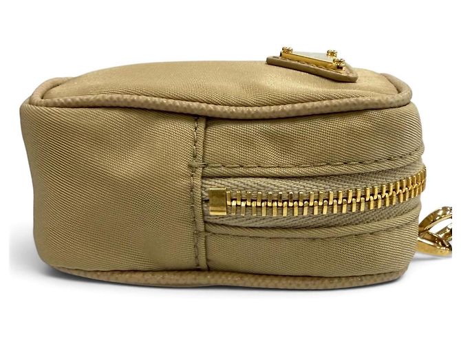 PRADA 1TT200 Mini Pouch with Wristlet Beige - Ansicht 5