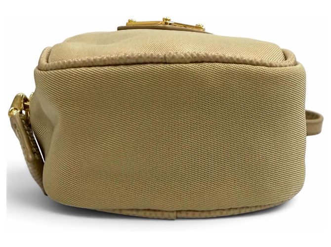 PRADA 1TT200 Mini Pouch with Wristlet Beige - Ansicht 6