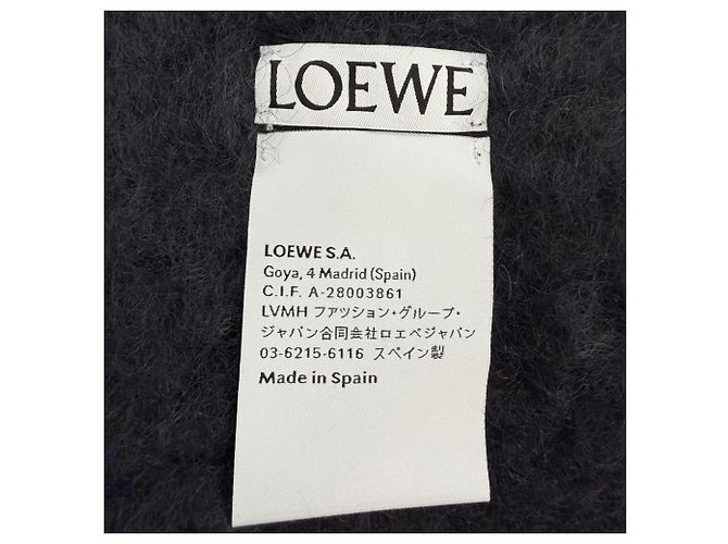 Stola in lana mohair Loewe in Navy Blu navy - vista 7