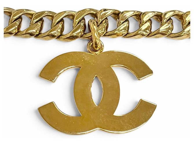 Chanel Vintage 93A Coco Mark Kettenbelt Golden - Ansicht 5