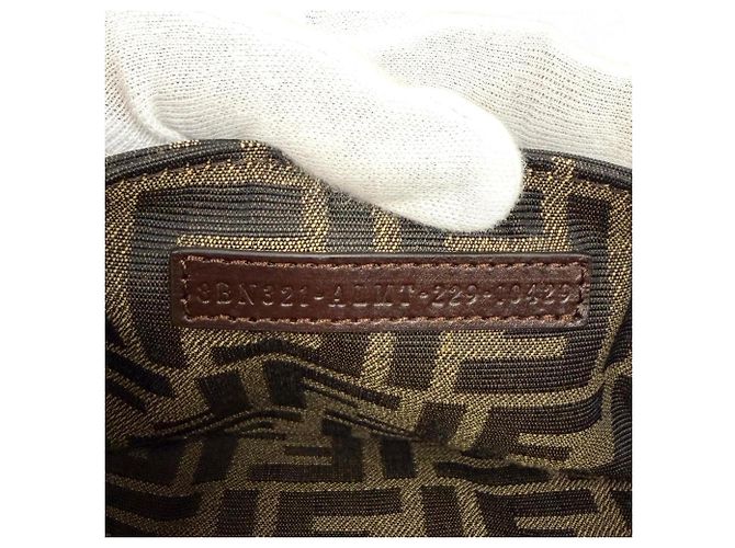 Borsa a mano Fendi Peekaboo ISEEU Medium Marrone - vista 14