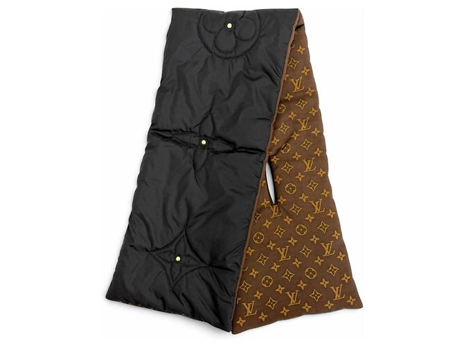 Louis Vuitton Echarpe Pillow Monogram Shawl Braun Schwarz - Ansicht 4