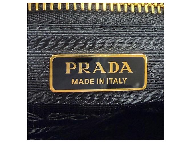 Pouch Prada 1NS693 Re-Nylon con logo triangolo e stampa Surf Blu - vista 11
